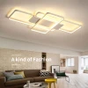 Aluminum Decorative Warm Square 60W Ceiling Light Living Room Bedroom Restaurant Led Ceiling Lamp