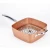 Aluminum Nonstick Ceramic Coating Copper Coated Frying Pan Square Skillet Cookware Sets