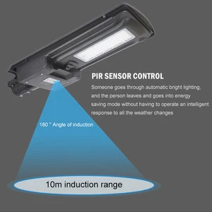 Aluminum smd waterproof ip65 outdoor 100w 200w integrated all in one solar led street light