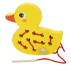 Amazon hot selling educational toy Little yellow duck threading kids games new arrival threading toy