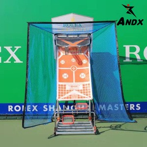 ANDX brand patent tennis ball trainer machine foldable 2nd generation upgraded tennis ball machine for sport
