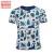 Import Animal pattern sublimation printing white tshirts from Taiwan