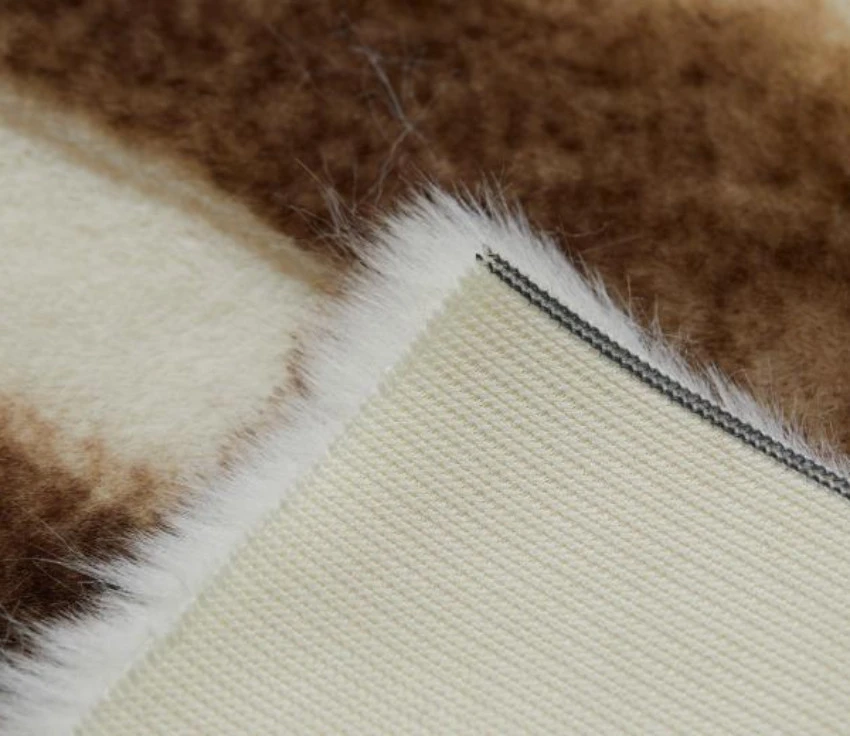 Animal Print Faux Fur Bear Fabric Stripe Clipped Rabbit Short Pile Fake Fur Fabric Imitation Animal Fur