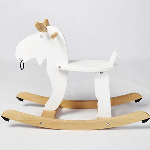 Animal Riding Stable wood rocking horse toy for kids