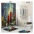 Import Anti Slip Bathroom Rug Set Custom print Shower curtain 5 Piece Bath Rug Set from China
