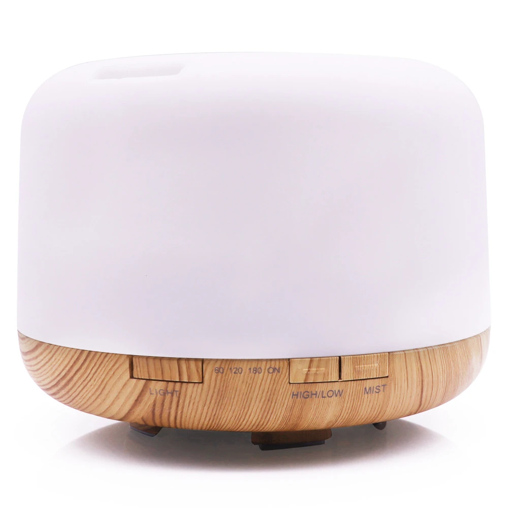 Aroma Diffuser Humidifier,Large Capacity Modern Ultrasonic 300ML 500ml Aroma Diffusers Running 20+ Hours with 7 Color Changing