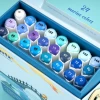 Arrtx Marker Pens Permanent Art Markers Set with Carrying Box Alcohol Based Dual Tip Art Markers 24 Colors