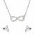 ASONSTEEL Charms designer jewelry 18k Gold Plated Stainless Steel Necklace and Earring Jewelry Set for Kids