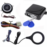 Auto Car Alarm One Start Stop Engine Starline Push Button RFID Lock Ignition Switch Keyless Entry Starter Antitheft System