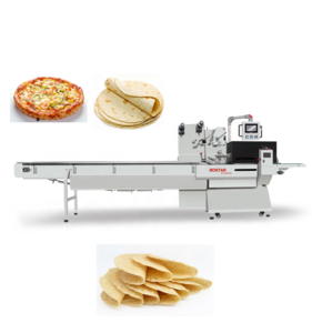 Automatic frozen food pizza pie packaging packing machine