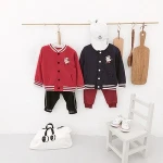Autumn cartoon cotton baseball uniform baby jacket