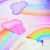 Import B35 Wholesale customized colorful rainbow clouds bath bomb for kids from China