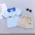 Import Baby boy Clothes kids apparel wear Clothing Vendors Children Summer pure color Designer t-shirt+pants Suits cotton Wholesale from China