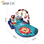 Baby Piano Fitness Mat Newborn Educational Gym Kick Lay Play Gym Mat Light Sound Foldable