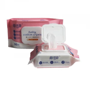 baby products manufacturer 60pcs baby wet tissue oem factory private label wet wipes