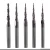Import Ball Nose Carbide 2 Flutes End Mills Micro Tapered Wood Drill Bits from China
