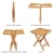 Import Bamboo chairs for outdoor patio furniture from China