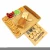 Import Bamboo Cheese Board And Cutlery Set Wood Serving Tray With Rectangular Ceramic Ramekins from China