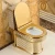 Import Bathroom luxury commode gold toilet from China