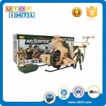 battery operated military helicopter airplane toy with light music