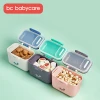 bc babycare milk powder storage box food container portable formula dispenser with scoop 530mL