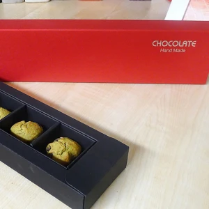 Beautiful Simple Design Red Paper Box Custom Logo Chocolate Packaging Box Cookies