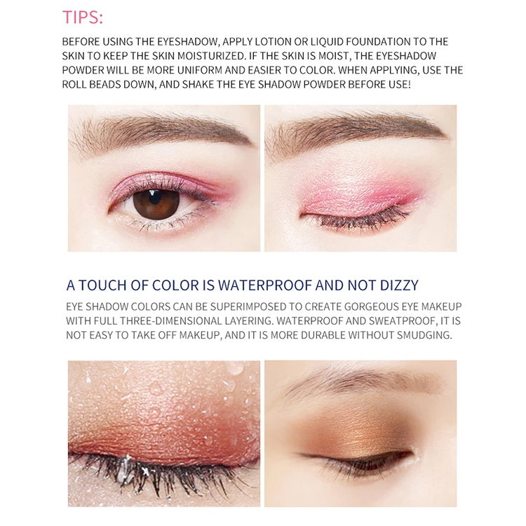 Beauty Cosmetics 16 Colors Matte Glitter 1.5g Eye Shadow Powder, High Pigment Makeup Single Eyeshadow