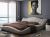 Import Bedroom furniture king size modern genuine leather bed from China