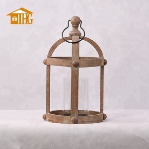 Best industrial Home Decor Vintage wood stain lantern