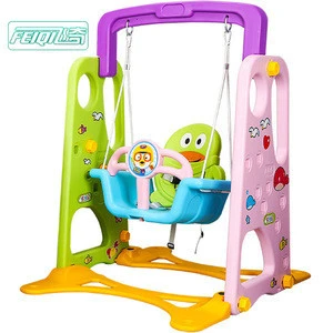 Best quality safety plastic swing toy for indoor playground