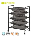 Best Sale Modern 5-Tier Home DIY Storage Mesh Shoe Rack Wholesale Taiwan Manufacturer Household Furniture Storage Metal Material