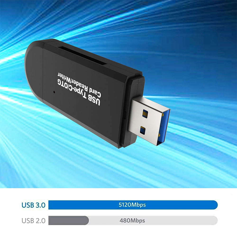 Best Seller OEM Logo Magnetic USB 3.0 SD Card Memory Reader Card Reader Writer