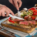 Best-Selling 24-piece Stainless Steel Cutlery Set Gift Set Metal 18/0 Knife Fork Spoon Tableware Set