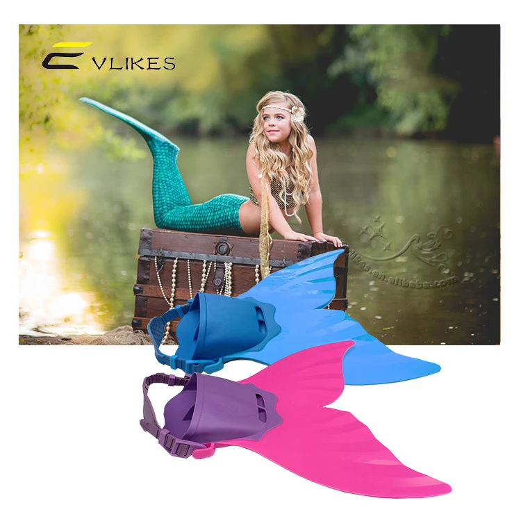 Best Selling Product 2020 Adjustable Mermaid Tails Girls Swim Fin Training Monofin Swimming Foot Water Shoes