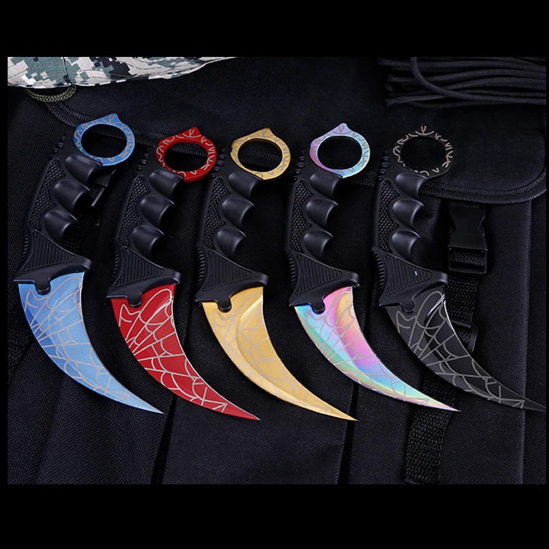 Best selling product plastic handle outdoor tactical combat survival fixed blade self defense knife