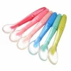 BHD Wholesale 100% Food Grade Gum Friendly Soft and Flexible BPA free Silicone Baby Feeding Spoon