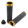 Bicycle handle cover aluminum alloy double-sided locking handle cover mountain bike skid resistant handle cover rubber