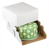 Big Lid Tall Cake Pie Bakery Tray Bag Shape Rectangle Carboard Gift Corrugated Box Without Logo