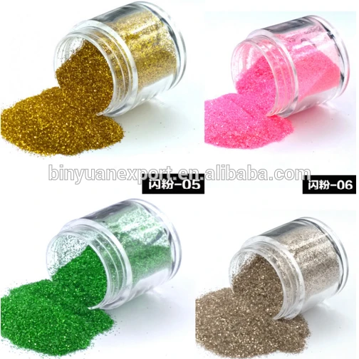BIN 12 Colors Nail Art Glitter Powder Dust Decoration kit