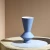 Import Bixuan Vases Modern Wide Mouth Flower Arrangement Ceramic Vase Unique Art Porcelain Vases Table Centerpiece Accent, Light Blue from China