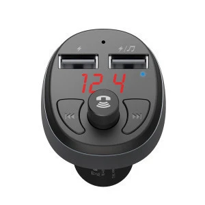 Bluetooth Car Kit Microphone Handsfree Audio Version Stereo Dual Usb Car Charger Fm Transmitter Sup Bluetooth Usb Car Charger