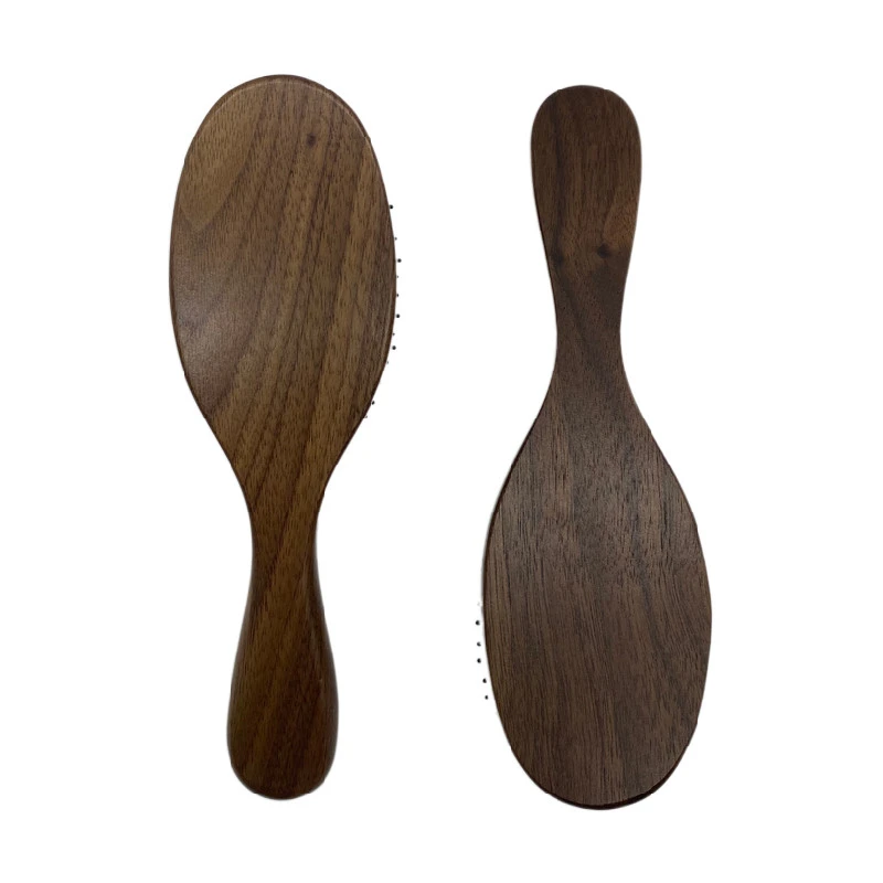 Brand new design hair comb high grade black walnut brush comfortable and stylish wholesale customization