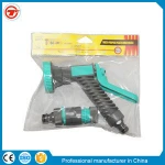 Brass head squirt garden water gun W/color handle, Aluminium body & brass bar, tie card