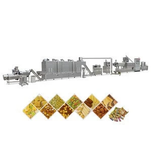 Breakfast cereals instant porridge rice Corn Flakes Puff Making extruder Machines snack production line