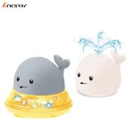 Bricstar Fun toy automatic Induction water spray whale animal bath toy, bath toy spray,with music&colorful light