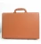 Import Brown Portable password suitcase male small 14 inch leather briefcase business case from China