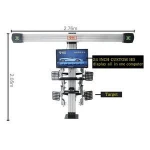 Car 3d four-wheel alignment 32-inch hd dual-screen display, send installation video