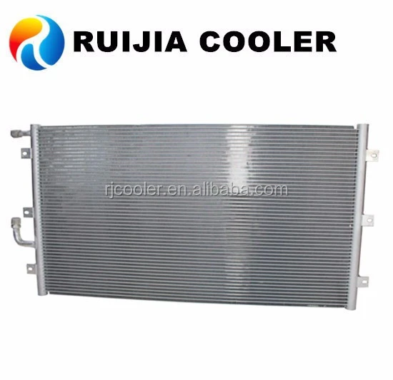 Car condenser condensator evaporator stainless steel tube and fin heat exchanger