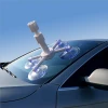 Car windshield glass repair tool kit with pressure bar
