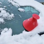 Car Windshield Ice Scraper Snow Shovel Tool Round Ice Scraper Snow Removal Equipment